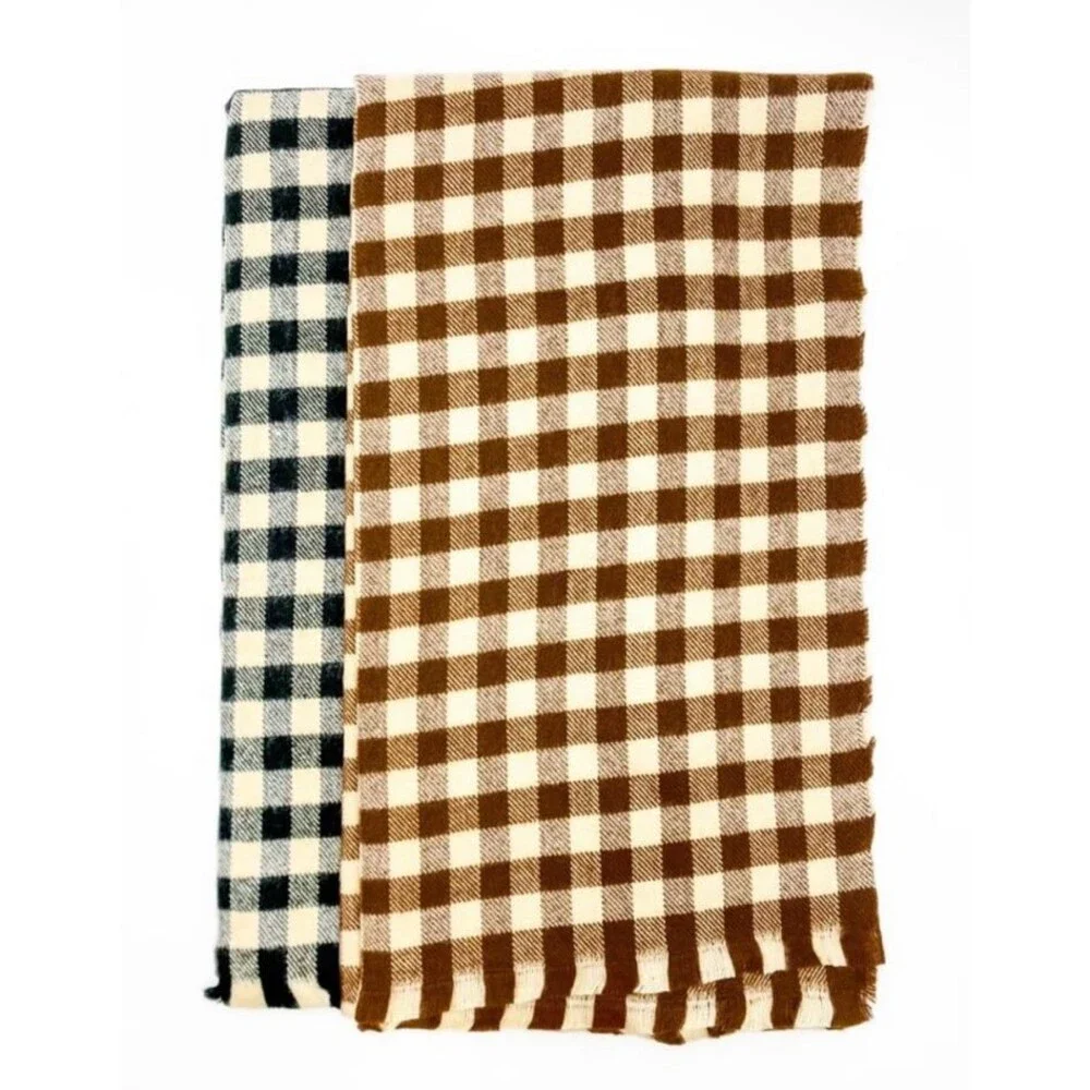 Scarf wrap scarf blanket style soft scarf buffalo plaid scarf new in wrap NEW